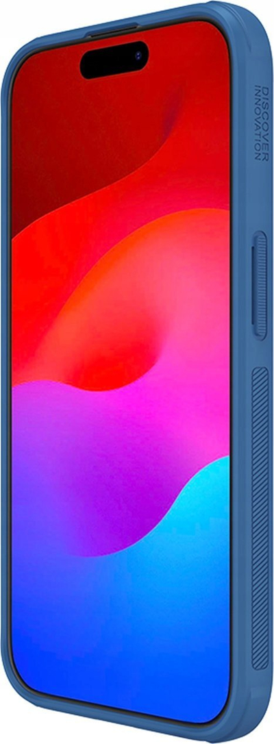Mbulesë telefoni Nillkin Frosted Shield Pro për iPhone 15 Pro, kundër goditjeve, blu