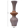 Vazo dekorative dysheme Nebula HM4660.05S, fiber cement, 45x115cm, taupe me dru teak