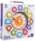 Едукативна играчка часовник MliToys Clock Shape Pairing, 13 парчиња, шарена