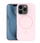 Maskë silikoni OEM për iPhone 15 6.1", MagSafe, rozë e çelët