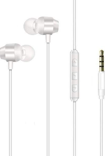 Kufje me kabllo Energizer Classic CIA10, jack 3.5 mm, të bardha