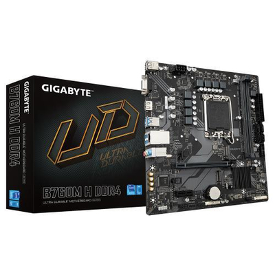 Pllakë amë Gigabyte B760M H, DDR4, LGA 1700, e zezë