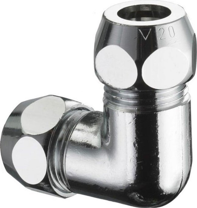 Lidhje e pjerrët dyshe Schell 064460699, 3/8"x3/8", D 10mm, krom