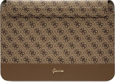 Futrollë laptopi Guess 13/14", PU, dizajn 4G, e zezë