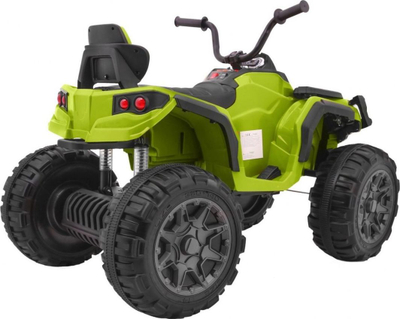 Quad elektrik për kalamaj, me rrotat me shkumë, bateri që rikarikohet, jeshil