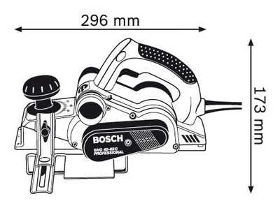 Електричен ренде Бош GHO 40-82 C, 850W, за дрво