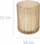 Qiri dekorativ Home Styling Collection, në gotë, 12 cm