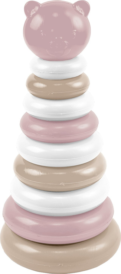 Играчка пирамида Wader Rose Cotton Candy, мече, повеќебојна