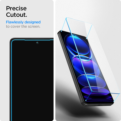 Xham mbrojtës Spigen tR Slim për Xiaomi Redmi Note 12 Pro 5G/Redmi Note 12 Pro+ 5G/POCO X5 Pro 5G, 2 copë