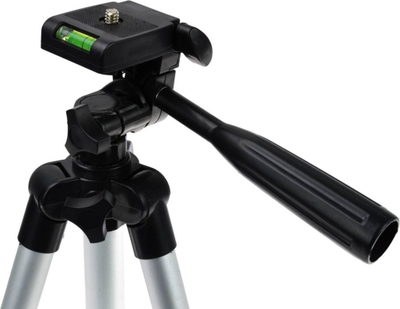 Tripod metalik për lazer, lartësi 345 885mm, plastikë dhe alumin, ngjyrë metalike