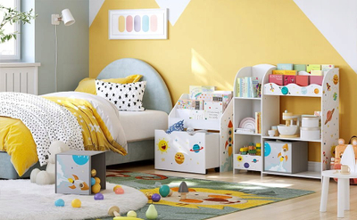 Raft librash për fëmijë KIDS, 62.5x29.5x70 cm, i bardhë