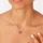 Varëse choker Sagapò SKT56, çelik inox, kristal fuchsia, argjendtë