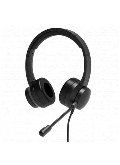 Kufje USB Comfortable Stereo Office, të zeza