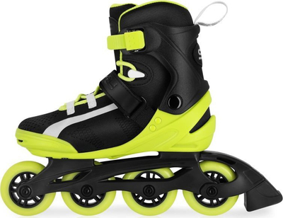Patina inline MsrFIT M 41 LM, rrota PU 82A, kushineta ABEC 7, e zezë me të verdhë