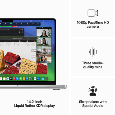 Apple MacBook Pro 14", M3 8-Core, 8GB, 1TB, 10-Core GPU, Silver