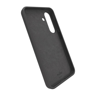Kapak silikoni Puro Silicone Cover, për Samsung Galaxy S25, mat, i zi