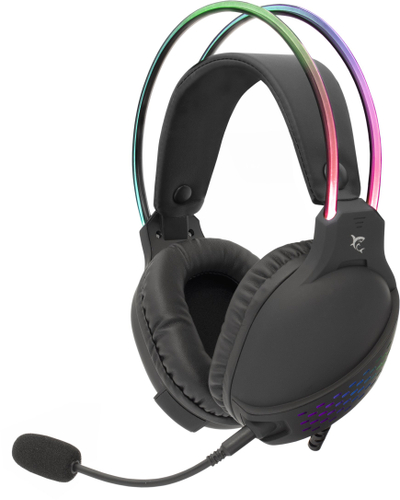 Headset gaming White Shark OX, draivëra 50mm, RGB, i zi