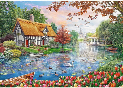Puzzle Trefl A Quiet Haven, 500 copa, peizazh liqeni, shumëngjyrësh