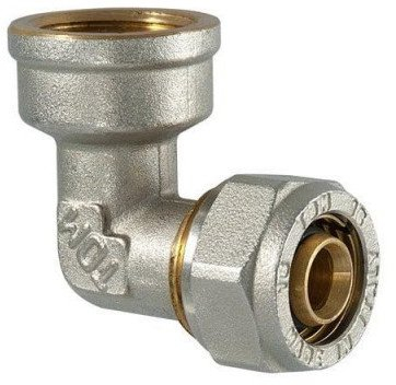 Kokë këndore e filetuar TDM Brass 15341503, 1/2", 16x2, bronx