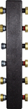 Манифолд за греење Meibes Standard, до 70 kW, 5 кола, црн