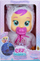 Lodër për bebe Cry Babies Goodnight Daisy, projektor me hënë edhe yje, me ninulla, e bardhë