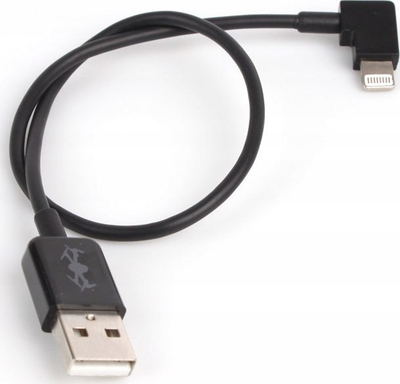 Kabllo USB XREC Lightning, 30 cm, për iPhone DJI, e zezë
