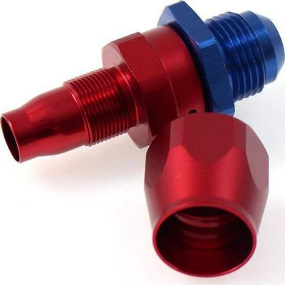 Lidhës i drejtë rrotullues TurboWorks AN10, fileto 7/8-16", alumin, i zi