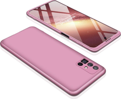Mbrojtëse telefoni GKK për Samsung Galaxy M51, 360°, PC, rozë