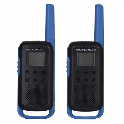 Radiolidhje Motorola TLKR T62, set 2 copë, USB, blu