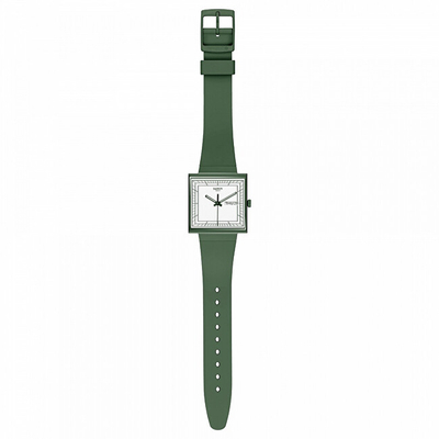 Ora dore Swatch What If, kuarc, e gjelbër