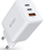 Karikues muri Tech-Protect C65W, 65W, 2x USB C PD QC 3.0, i bardhë