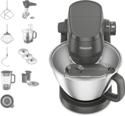 Robot kuzhine Kenwood KHC30.070GY, 1000W, enë inoksi, gri argjendtë