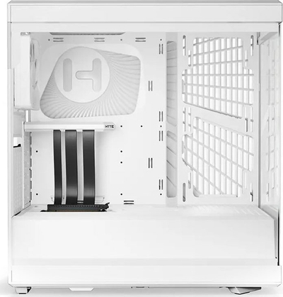 Куќиште за компјутер Hyte Y40, бело, Midi Tower