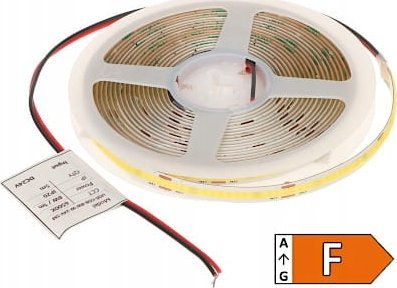 Shirit LED MW Lighting LED COB 24V, 8W m, 5m, 6500K i bardhë i ftohtë