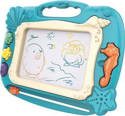 Tabelë magjike vizatimi Magic Slate, magnetike, shumëngjyrëshe, jeshile turkeze