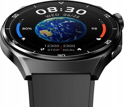 Ora inteligjente QCY Watch GT2, ekran 1.43" AMOLED, IPX7, e zezë