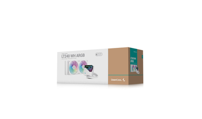 Ftohës procesori me ujë DeepCool LT240 WH, 240 mm, ARGB, i bardhë