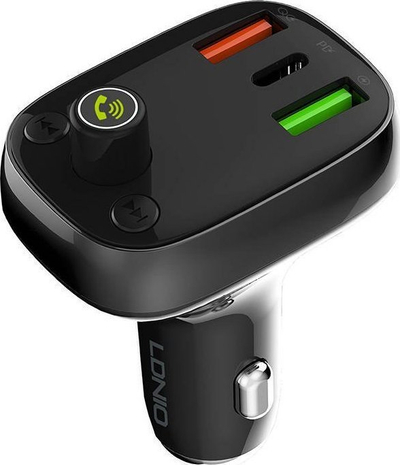 Transmetues FM për makinë LDNIO C704Q, Bluetooth 5.0, 36W 2xUSB USB-C, i zi