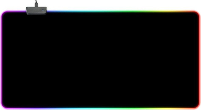 Tapet gaming për maus dhe tastierë RGB, 30x80cm, LED, i zi