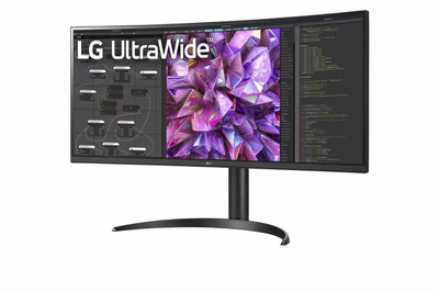 Монитор LG 34WQ75C-B, 34\", УлтраШирок QHD, црн
