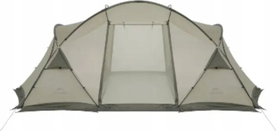 Çadër kampingu Naturehike Shandi CNK2300 ZP030, 4 veta, dy dhoma gjumi, gri