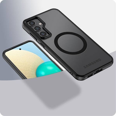 Mbulesë telefoni Tech-Protect Magmat MagSafe për Galaxy A55 5G, matte, e zezë