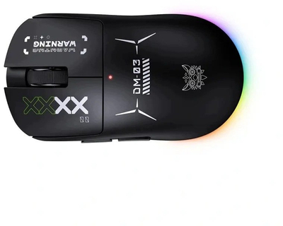 Mouse gaming Onikuma DM03, wireless 2.4G dhe Bluetooth, RGB, i zi