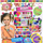 Set kreativ Pro Kids Jewelry Beads, rruaza shumëngjyrëshe, stikera dekorative