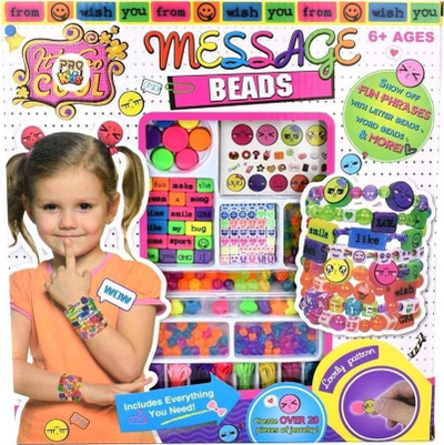 Set kreativ Pro Kids Jewelry Beads, rruaza shumëngjyrëshe, stikera dekorative
