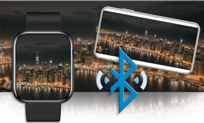 Ora e zgjuar sport, 1.85", Bluetooth 5.1, IP67, e zezë