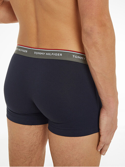 Set të brendshme 3 copë për meshkuj Tommy Hilfiger, të kaltra/zeza