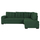 Sofa këndore djathtë Jade 250x80-180x73-88Hcm (HM3144.05R), gjelbër