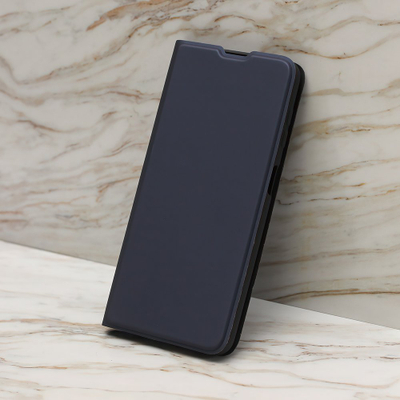 Këllëf telefoni Smart Soft për Samsung S23 Plus, tip libër, silikon, blu navy