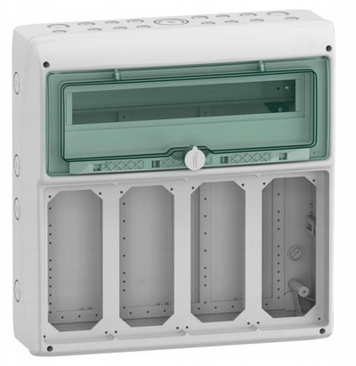 Kasetë elektrike Schneider Kaedra 13188, 18+1 module, IP65, e bardhë